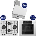 Ferre New Fryart Chef Edition Beyaz 3'lü Ankastre Set QEP63CB-LN386-D081SA