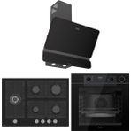 Ferre New Fryart & Steamart Bl Seriisi Ultra Sessiz Siyah Ankastre Set ( QEP64CS-BL135-D080-SA )