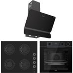 Ferre New Fryart & Steamart Cs Seriisi Ultra Sessiz Siyah Ankastre Set ( QEP64CS-CS205FA-D080-SA )