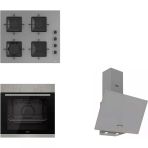 Ferre Pure Ss Serisi Gri Cam Ankastre Set D088 - Ss208 - Xe61mdv