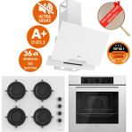 Ferre Silenart Ritmo Ultra Sessiz Beyaz Ankastre Set ( D064 -Sa + CS206 -Fa + QBL62CB )