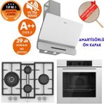 Ferre Silenart Vello Ultra Sessiz Beyaz Ankastre Set ( D081 -Sa + Ed076-Wfa Wok + Qbl62cb)