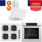 Ferre Silenart Yeni Seri Ultra Sessiz Beyaz Ankastre Set ( QBL62CB + SS206 + D064 -Sa)