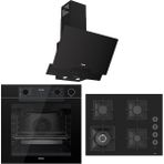 Ferre Siyah Ankastre Set (D063 Sa - SC405 Wfa - QEP64CS Fryart Steam & Airfry )