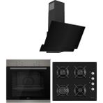 Ferre Siyah Cam Ankastre Set - XE61MDV / 1140 / D063