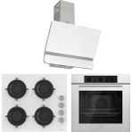 Ferre Soft Line Plus QBL62CB - CS206 - D081 Beyaz 3'lü Ankastre Set