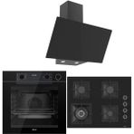 Ferre Steam Plus 65 Serisi 3lü Cam Ankastre Set (QEP64CS-SC405-D077)