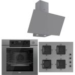 Ferre Steam Plus Serisi 3lü Cam Ankastre Set (QEP64CPR-SS208-D079)