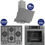 Ferre Steamart & Fryart Chef Edition Gri 3'lü Ankastre Set XE64CPR-LN388-D065SA
