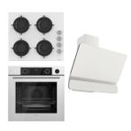 Ferre Steamart Fryart CS206 - XE64CB - D081 3'lü Beyaz Ankastre Set