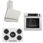 Ferre Steamart RS Lux D081 - RS036 - XE64CB Beyaz 3'lü Ankastre Set
