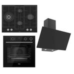 Ferre Steamart ve Fryart ED075 - XE64CS -D077 3'lü Siyah Ankastre Set