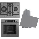 Ferre Steamart&fryart Serisi Buharlı Pişirme Gri Set (ED078 + XE64CPR +D079 ) - Antrasit