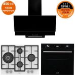 Ferre ve Afm Tech Marka Uq 8 Prog. Turbolu Siyah Dijital Ankastre Set (ED076-WFA WOK+FM7700+FM3250) - Beyaz