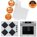 Ferre Ve Afm Tech Markalı Agı Sessiz Turbo Dijital Beyaz Ankastre Set (D078-Sa +Fm7701 +Fm-Bd2201)