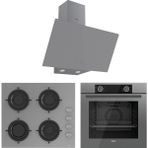 Ferre Verona Plus XE61CPR-CS208-D079 Gri Cam 3'lü Ankastre Set