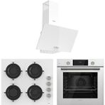 Ferre White Duplin Ankastre Set( D087+CS206+QMS63CB ) - Beyaz