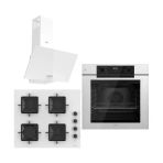Ferre White FryArt 3 Lü Ankastre Set ( QEP63CB - SS206 - D087 )