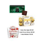 Ferrero İthal Keyif Paketi After Eight Çikolata 200 GR Ferrero Rocher 200 GR ve Raffaello Çikolata 150 GR