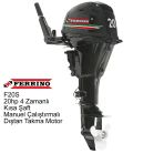 Ferrino 20 Hp 4T Dıştan Takma Motor (Model:f20bms) Kısa Şaft Manuel
