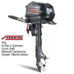 Ferrino 6 Hp 4T Dıştan Takma Motor (Model:F6BML) Uzun Şaft Manuel