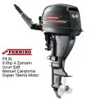 Ferrino 9.8 Hp 4T Dıştan Takma Motor (Model:F9.8BWL) Uzun Şaft Manuel