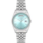 Ferro FL21131A-A15 Quartz Çelik Gri Turkuaz Kadran 35 mm Kadın Kol Saati - tek ebat