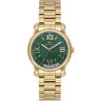 Ferro Fl21478awt-B6 Quartz Çelik Altın Rengi Yeşil Kadran 32 Mm Kadın Kol Saati