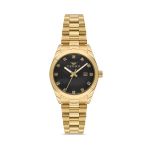 Ferro Fl21570awt-B2 Quartz Çelik Sarı Siyah Kadran 31 Mm Kadın Kol Saati