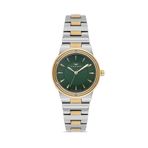 Ferro Fl21586awt-D6 Quartz Çelik Altın/Gri Yeşil Kadran 31 Mm Kadın Kol Saati