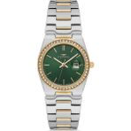 Ferro FL21596AWT-D6 Quarzt Çelik Altın/gri Yeşil Kadran 30 mm Kadın Kol Saati - standart