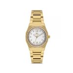 Ferro Fl21616awt-B Quartz Çelik Altın Rengi Beyaz Kadran 27 Mm Kadın Kol Saati