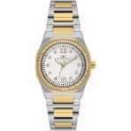 Ferro FL21616AWT-D Quartz Çelik Altın/gri 27 mm Kadın Kol Saati - tek ebat