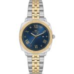 Ferro Fl21625awt-D3 Quartz Çelik Altın/Gri Lacivert Kadran 32 Mm Kadın Kol Saati