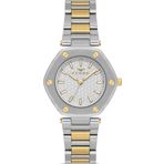 Ferro FL43006A-D Quartz Çelik Altın/Gri 32 mm Kadın Kol Saati