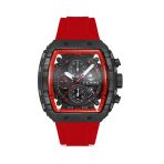 Ferro Fm11001d-R Quartz Silikon Kordon Bordo Siyah Kadran 43 Mm Erkek Kol Saati