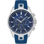 Ferro FM11379DWT-L3 Quartz Silikon Lacivert 46 mm Erkek Kol Saati - tek ebat