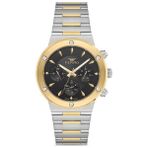 Ferro FM11521AWT-D2 Quartz Çelik Altın/gri Siyah Kadran 43 mm Erkek Kol Saati - Altın - Metalik Gri