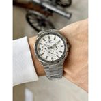Ferro FM11650AWT-A Quartz Çelik Gri Beyaz Kadran 44 mm Erkek Kol Saati - tek ebat