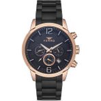 Ferro FM31916A-R Siyah Çelik Kordon 45 mm Fonksiyonlu Erkek Kol Saati - Renkli