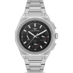 Ferro Fm43013a-A2 Quartz Çelik Gri Siyah Kadran 43 Mm Erkek Kol Saati