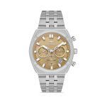 Ferro Fm43022a-A7 Quartz Çelik Gri Sarı Kadran 42 Mm Erkek Kol Saati