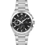 Ferro FM43037A-A2 Quartz Çelik Gri Siyah Kadran 42 mm Erkek Kol Saati - tek ebat