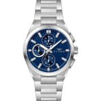 Ferro FM43037A-A3 Quartz Çelik Gri Lacivert Kadran 44 mm Erkek Kol Saati - tek ebat
