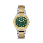 Ferro Quartz Çelik Altın/Gri Yeşil Kadran 24 Mm Kadın Kol Saati