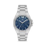 Ferro Quartz Çelik Gri Lacivert Kadran 42 mm Fonksiyonları Aktif Erkek Kol Saati