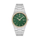 Ferro Quartz Çelik Gri Yeşil Kadran 3 ATM 40 mm Erkek Kol Saati