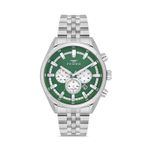 Ferro Quartz Çelik Gri Yeşil Kadran 41 mm Erkek Kol Saati