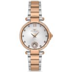 Ferro Quartz Çelik Rose/gri 32 mm Kadın Kol Saati - Rose - Gri