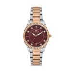 Ferro Quartz Çelik Rose/Gri Kırmızı Kadran 32 Mm Kadın Kol Saati